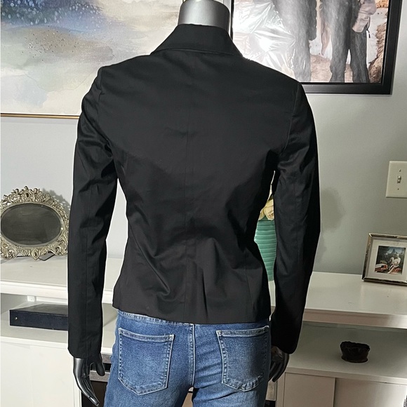 NWT New York & Company Black Button Front Blazer Jacket Size 2 - Picture 3 of 4
